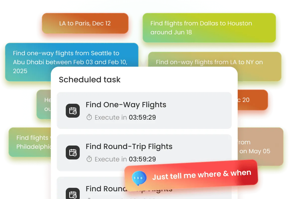 Quickly find last-minute flights